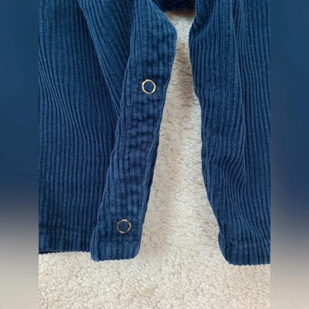 Vintage OshKosh Size 24 Months Blue Corduroy Bib Overalls